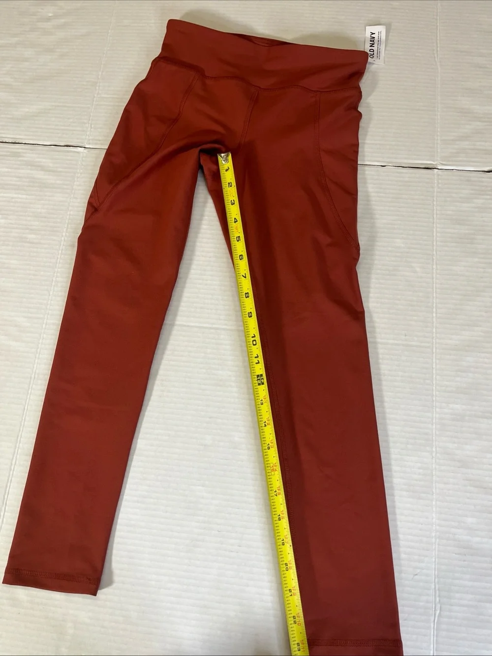 Old Navy Rust-Red High Rise Leggings